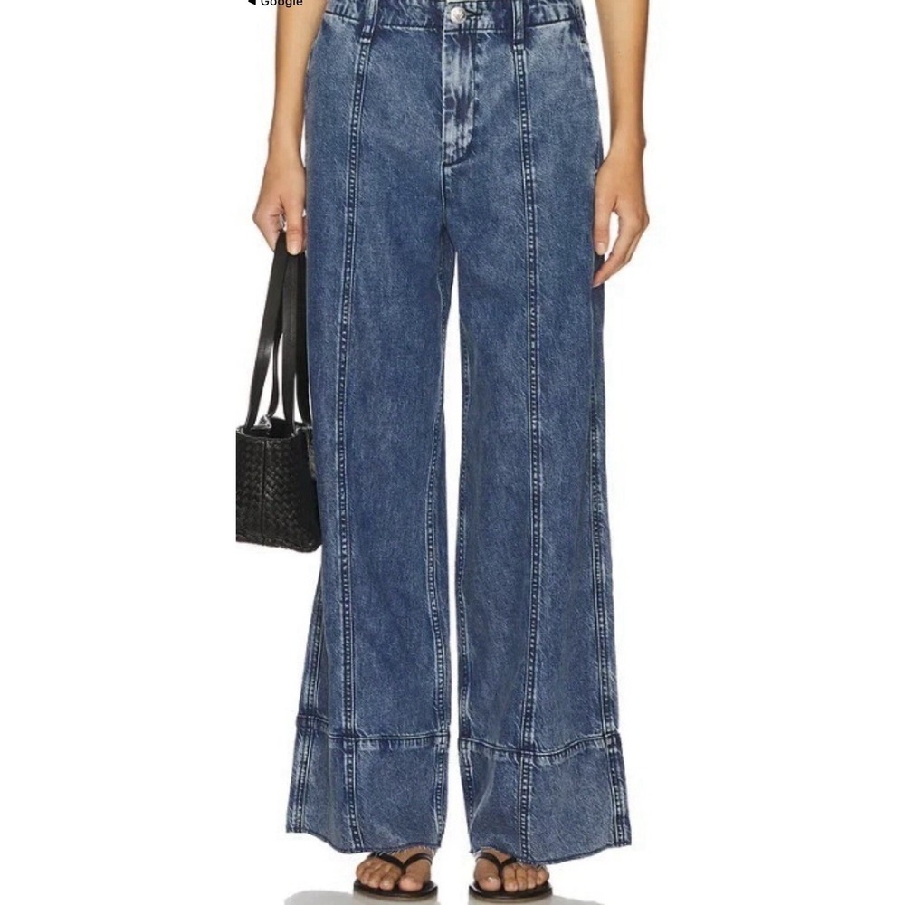 Rag & Bone Featherweight Arianna Cropped Palazzo In Beekman Size:27 High Rise